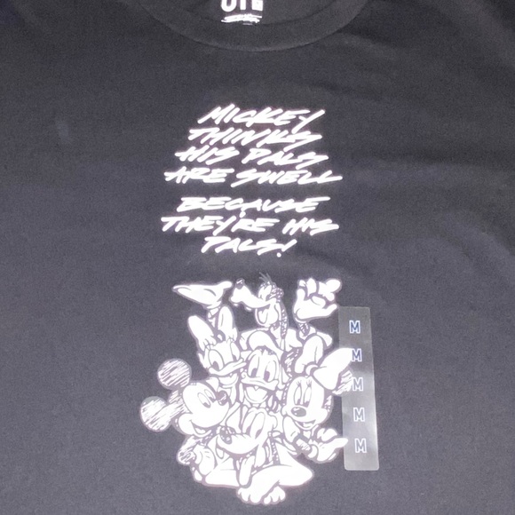 NWT Disney Parks Joshua Vides Monochrome Short Sleeve Mickey T-Shirt Medium - Picture 2 of 7